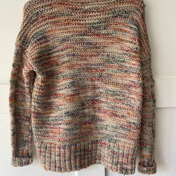 AMERICAN EAGLE • Cable Knit Rainbow Sweater • Size S - Picture 6 of 8